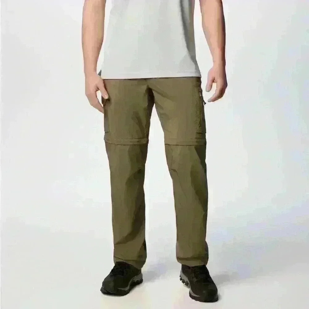 Columbia Nylon GRT Convertible Cargo Pants  Packable Windbreaker Green Mens Med